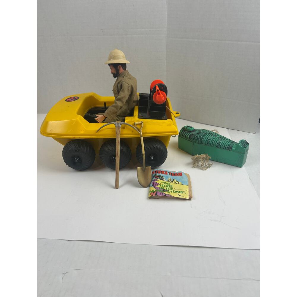 G.I. Joe Adventure Team Secret of the Mummy’s Tomb ATV Sarcophagus Set 1971